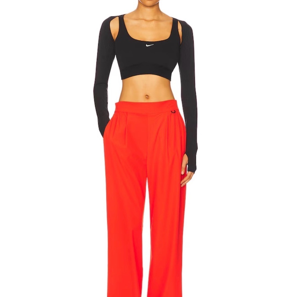 Nike  Dri-fit High Waisted Loose Wide Leg Pant in Picante Red & Mystic Red
